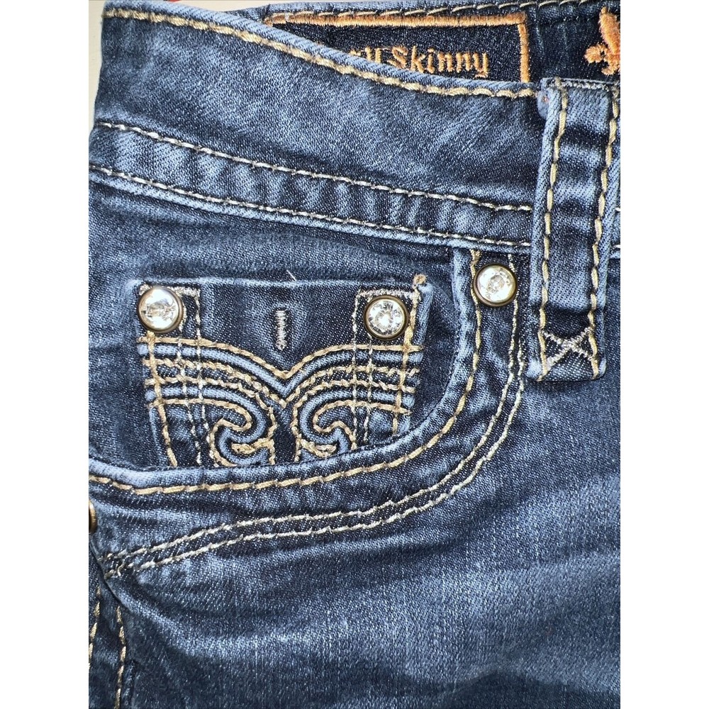 Rock Revival Alivia Skinny Button Pocket Denim Jeans-Women's Size 26x31